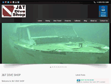 Tablet Screenshot of jtdiveshop.com